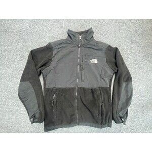 The North Face Denali Jacket Womens S Small Black Fleece Full Zip Pockets